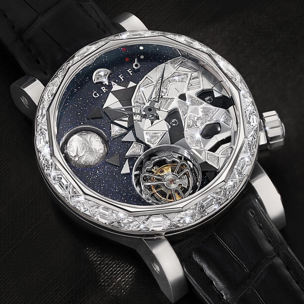 A GyroGraff Endangered Species 48mm men&rsquo;s Watch with the Panda Dial