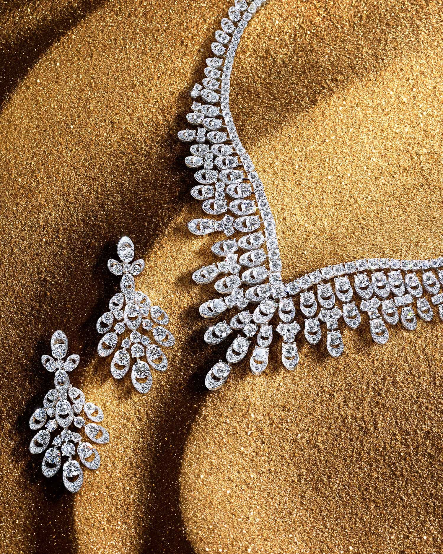 The abstract elegance of the Graff Gateway is repeated in hypnotic rows, magnifying its beauty