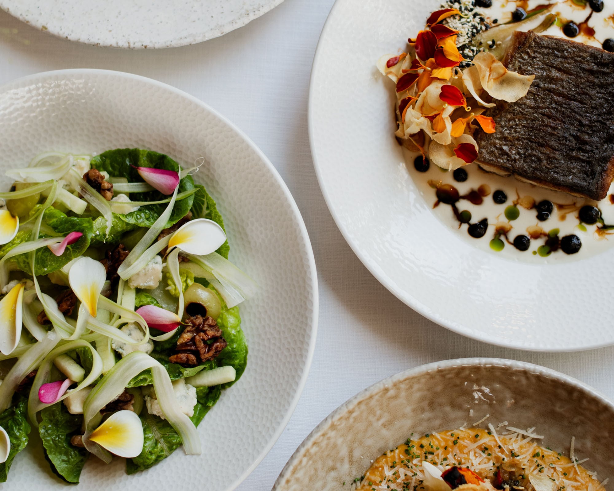 Close up of a dish served in the Delaire Graff Estate restaurant