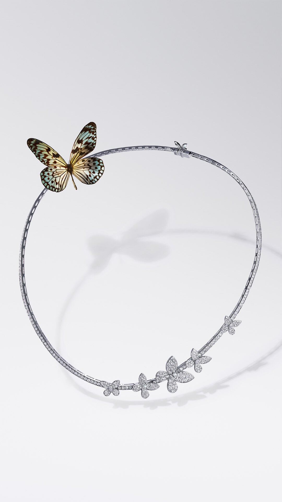 Image shows Graff Butterfly necklace
