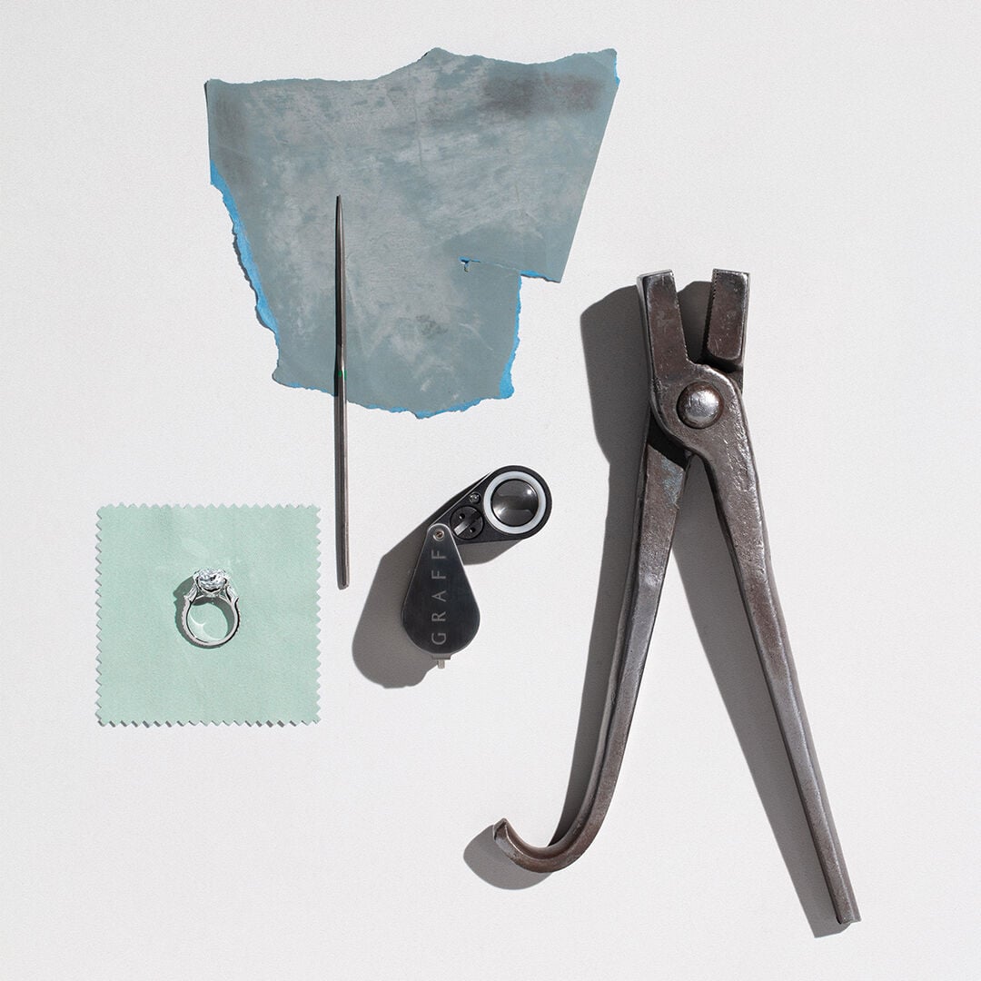 A Guide to Diamond Certification - Image shows Graff workshop tools