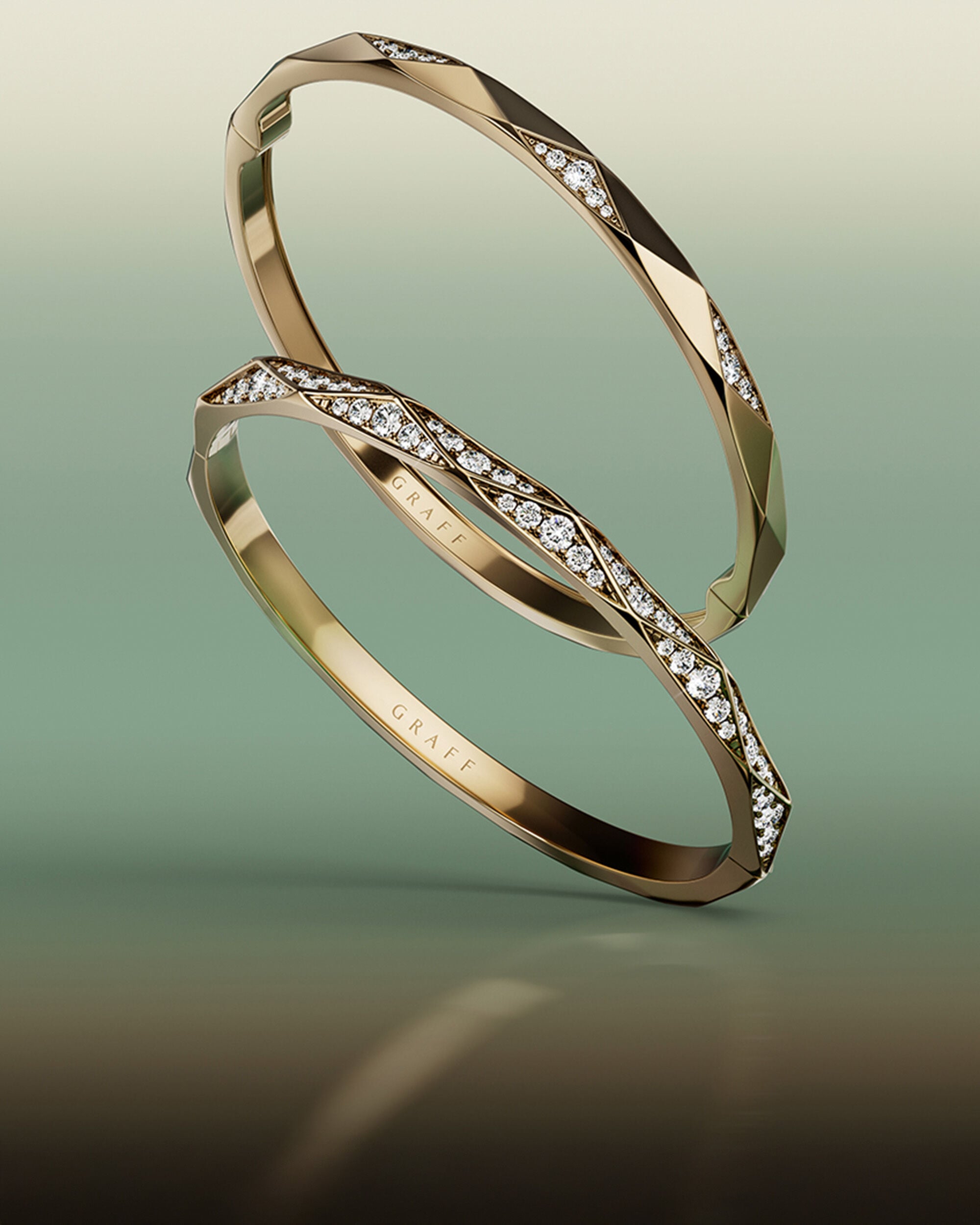 Image shows Laurence Graff Signature Pave Diamond band