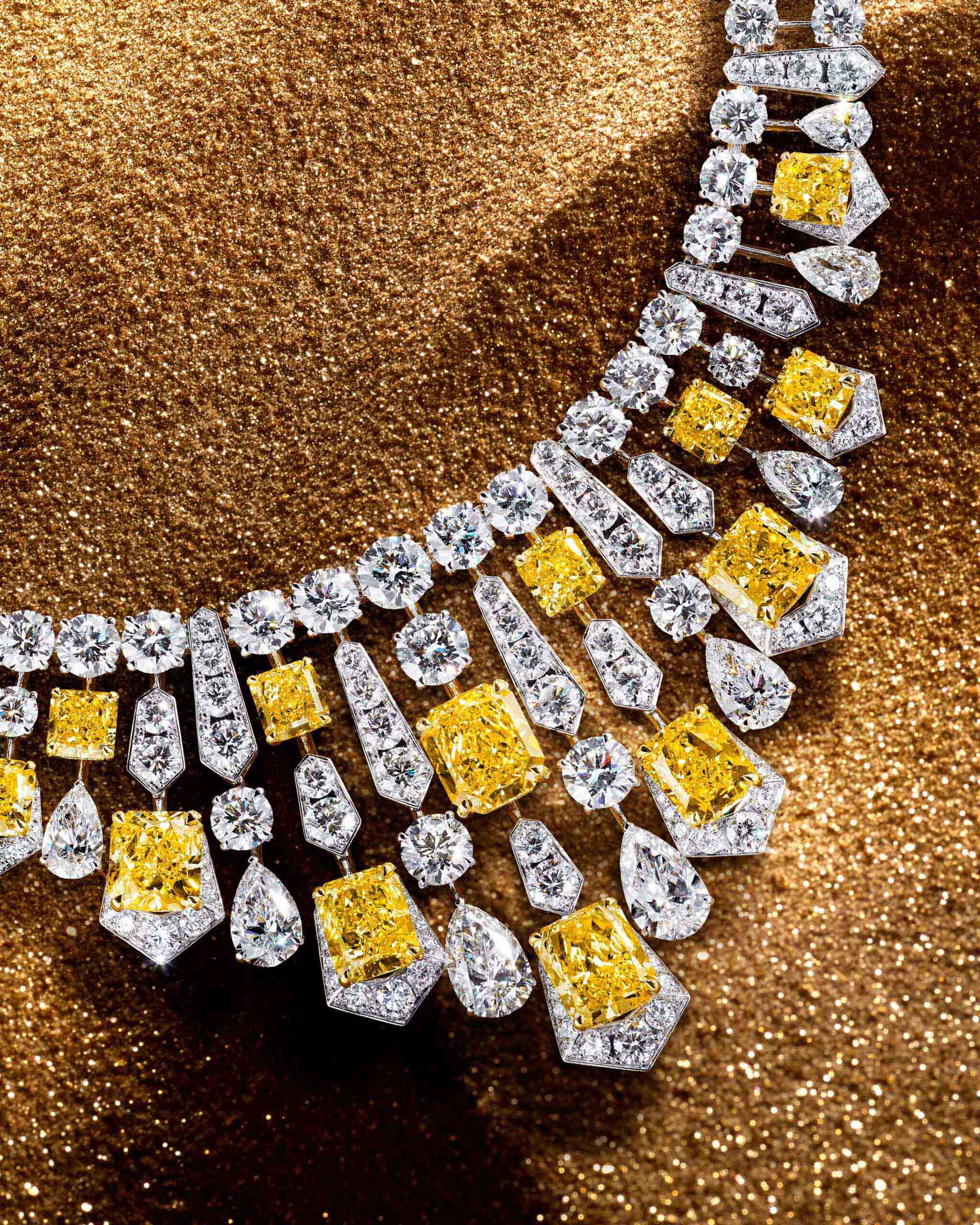 Diamond high jewellery Night Moon necklace from the Graff Tribal collection