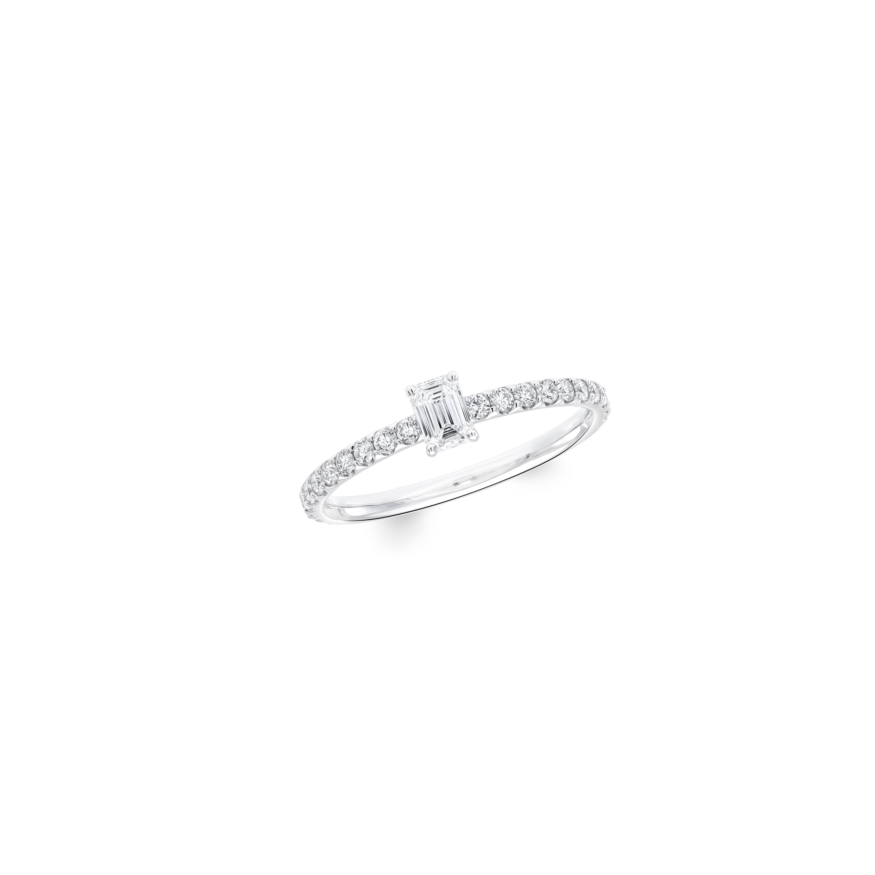 Foufou Emerald Cut Diamond Ring