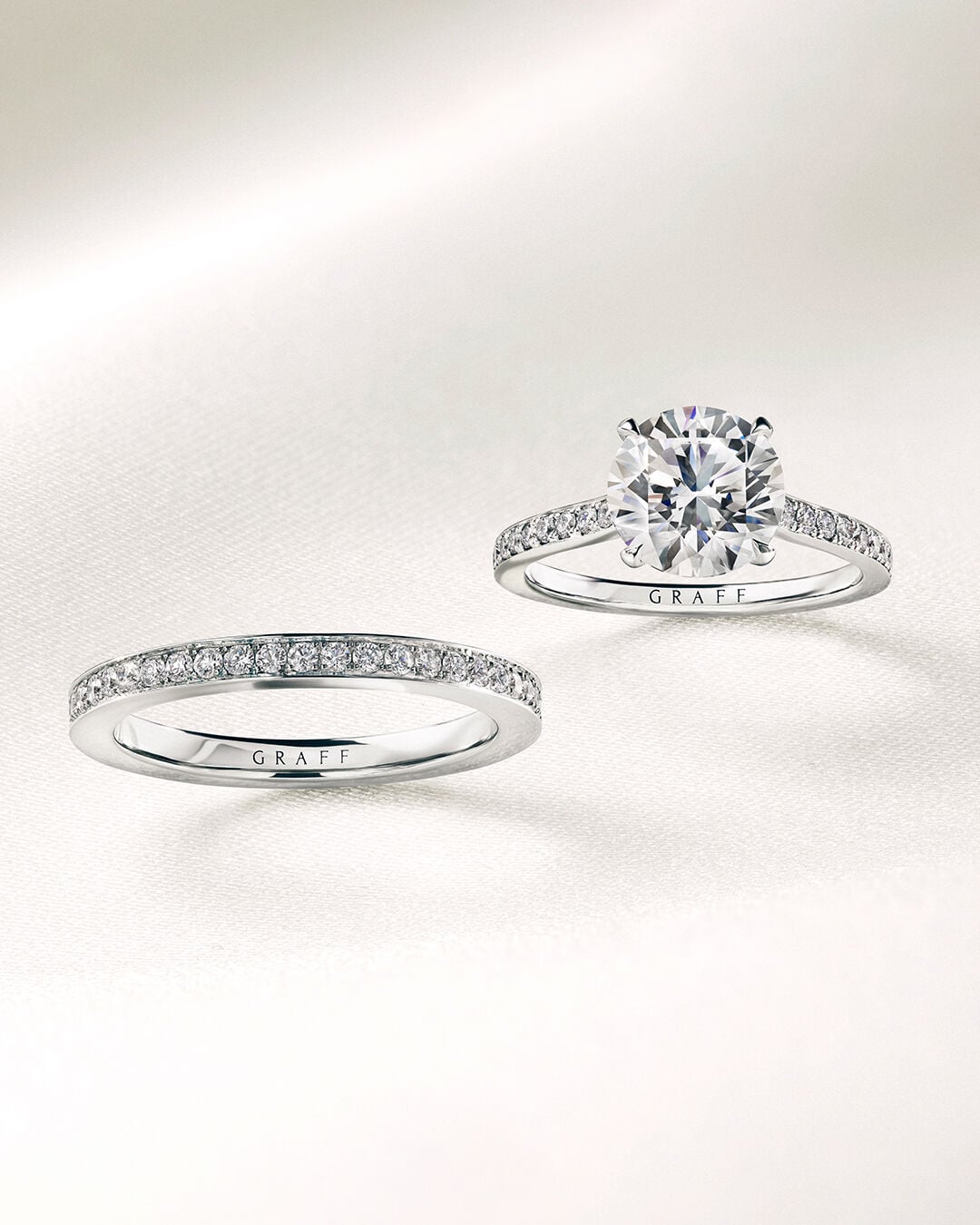 Image shows Graff Flame Setting Engagement Ring