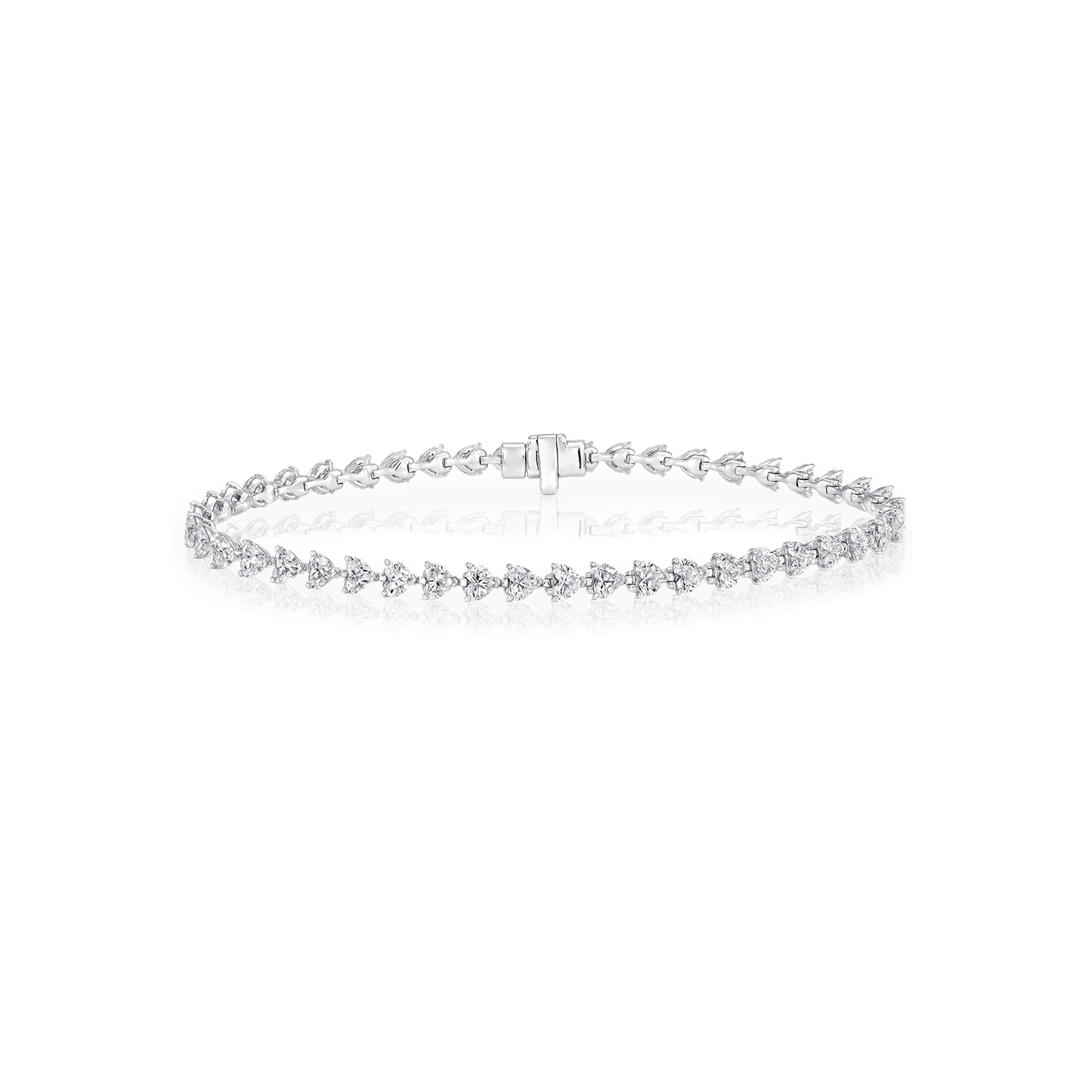 Heart Shape Diamond Wedding Band