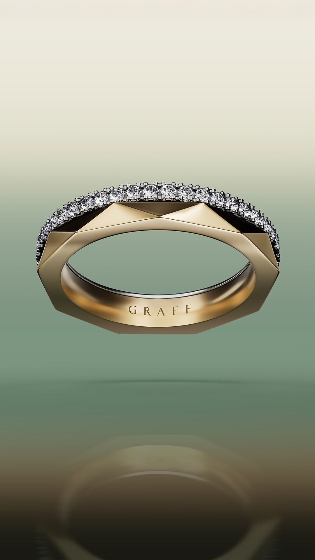 Image shows model wearing Laurence Graff Signature collection jewellery
