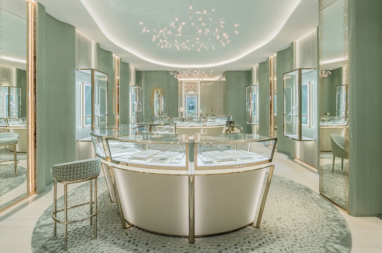 Book an Appointment - image shows inside of Graff Boutique