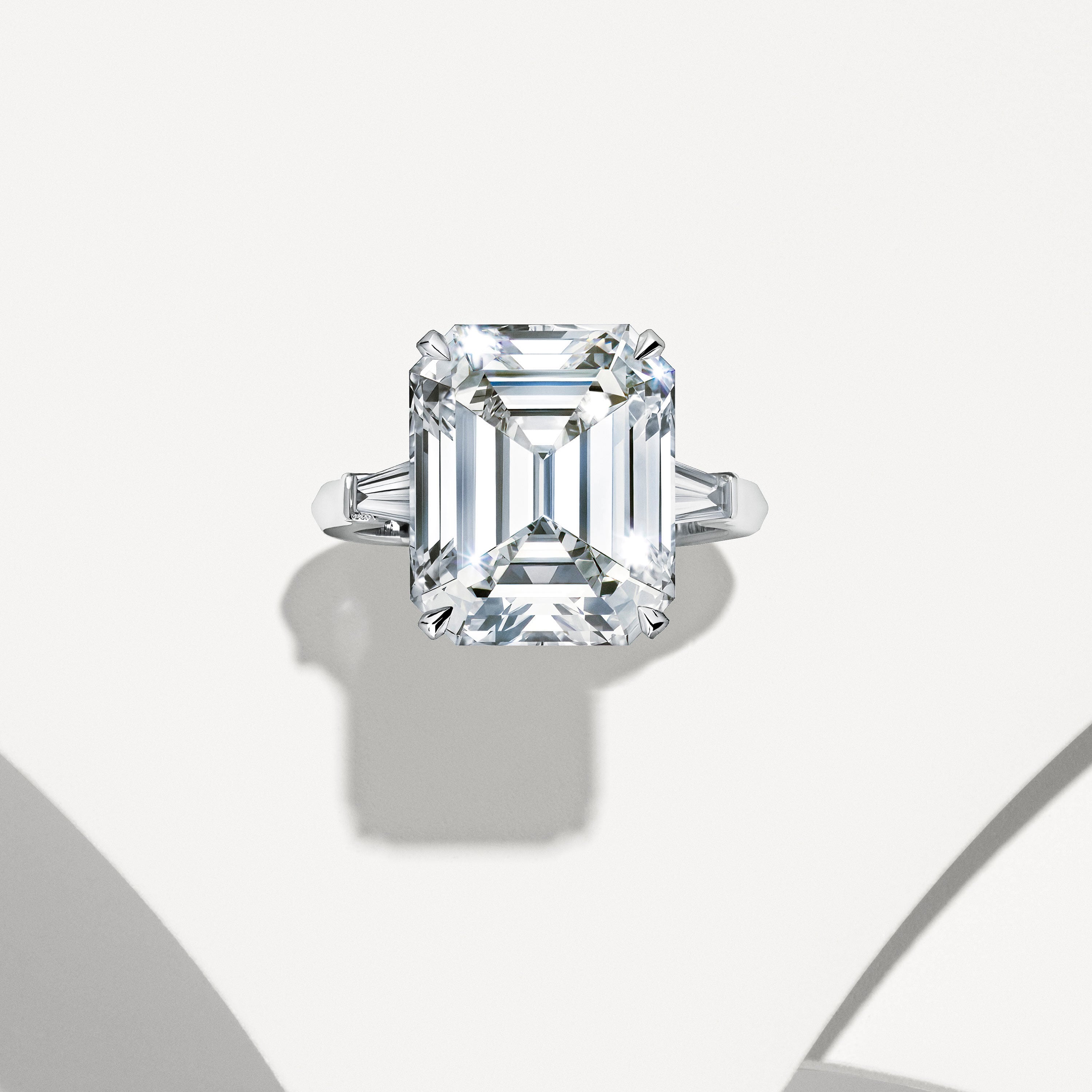 Graff Emerald Cut Promise Diamond Engagement Ring