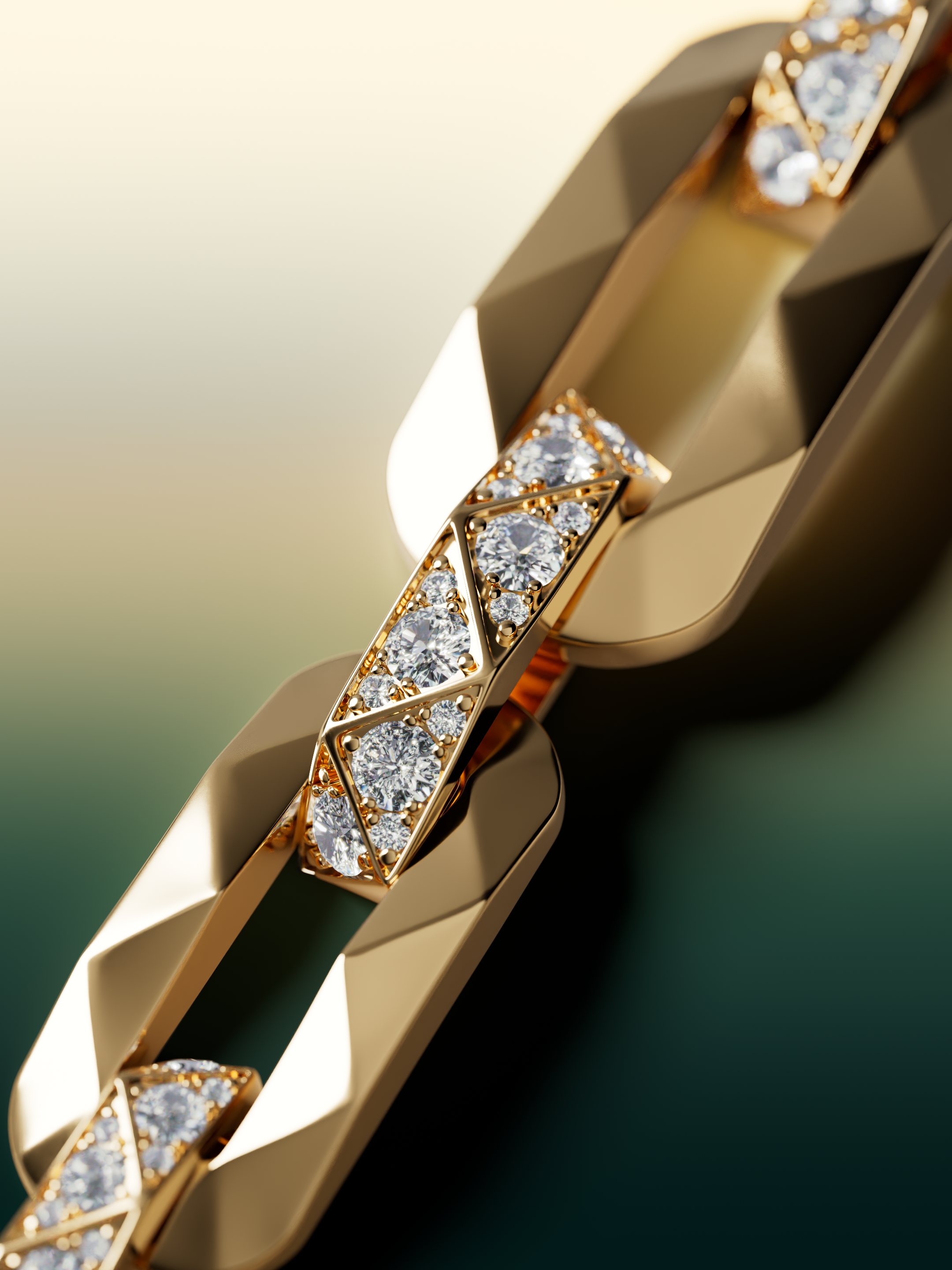 Image shows Laurence Graff Signature Pav&eacute; Diamond Large Chain Necklace 