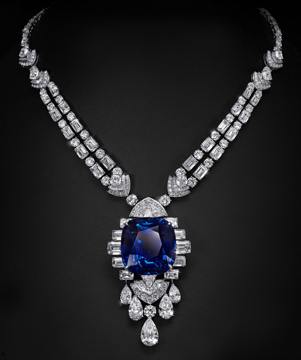 Image of Graff Sapphire and Diamond necklace 