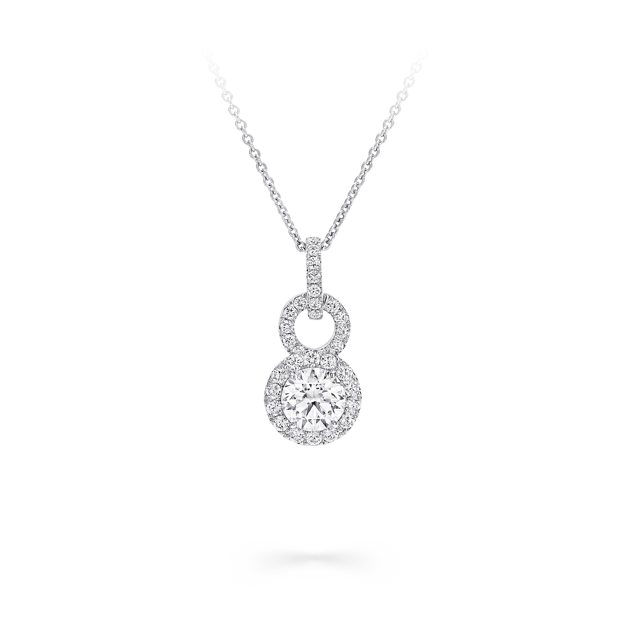 Icon 8 Round Diamond Pendant