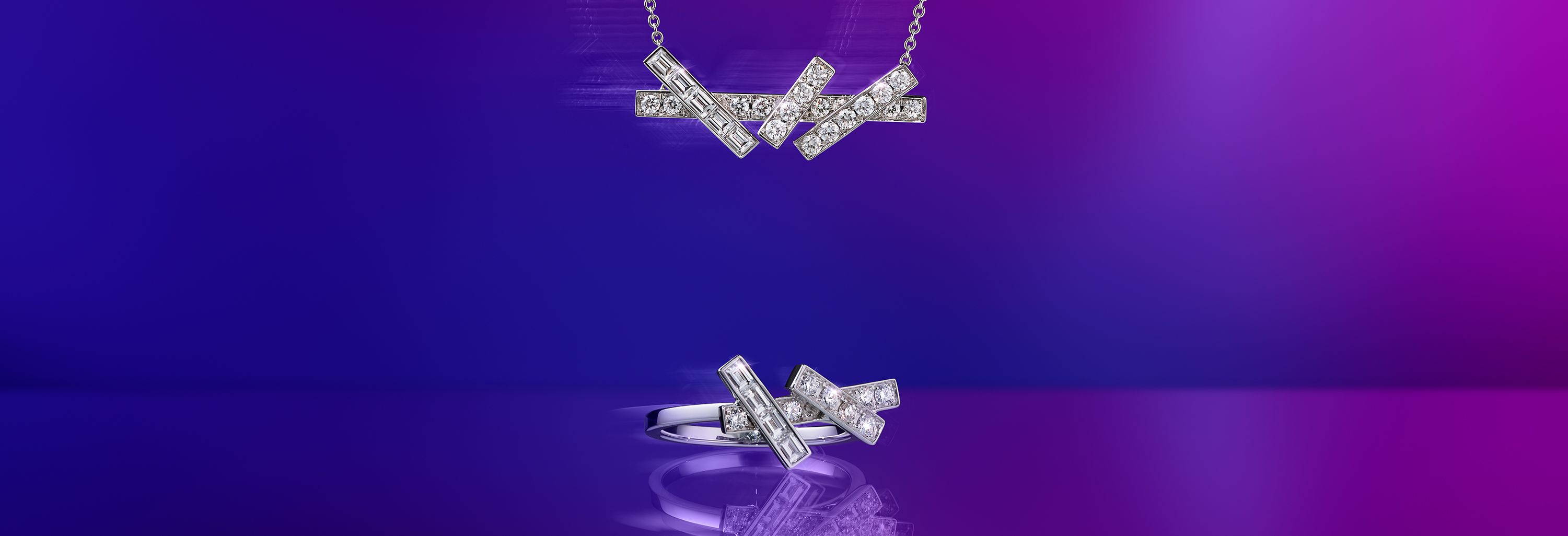 Graff Threads Diamond Pendant and Threads Diamond Stud Earrings from the Graff jewellery collection