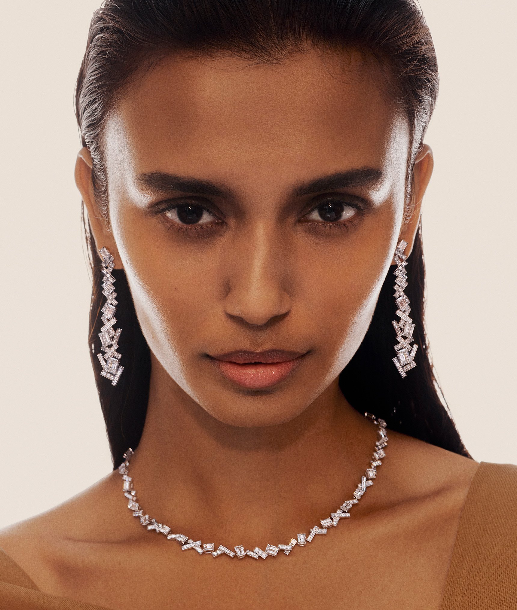 Models wear Graff Threads jewellery collection diamond jewellery