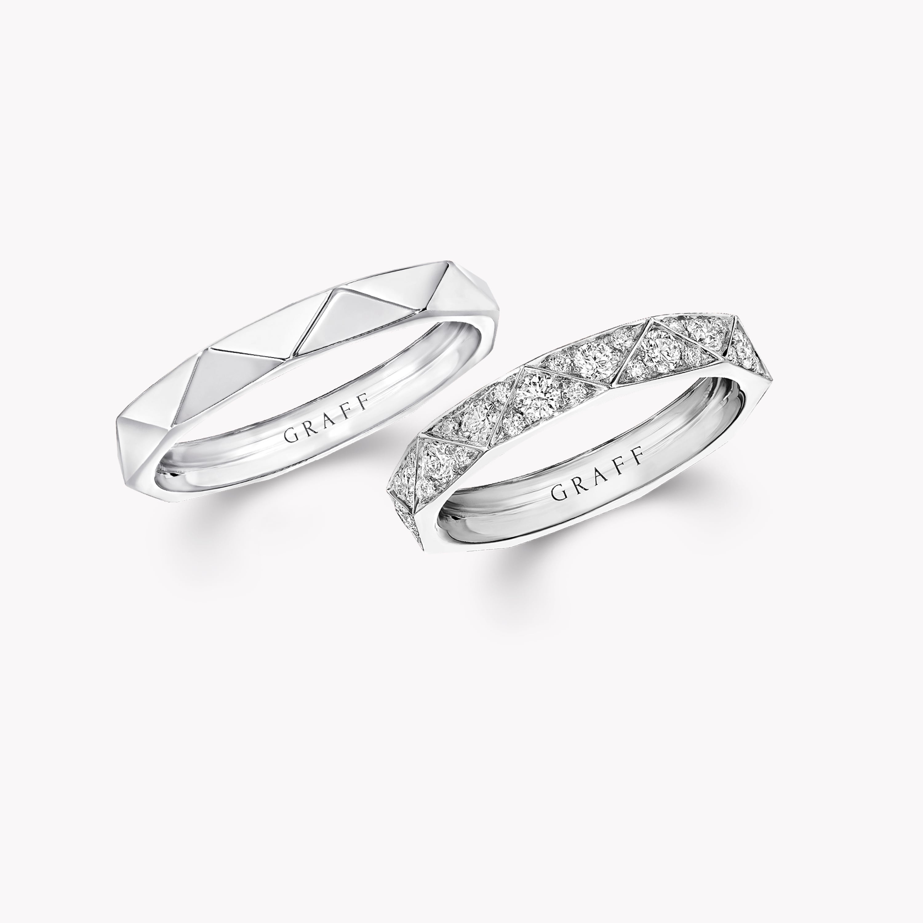 Laurence Graff Signature鑽石和白金對戒